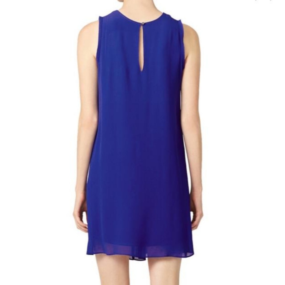 NICOLE MILLER Blue Latticework Dress - Picture 2 of 6